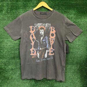 David Bowie Live Santa Monica 72 Rock T-Shirt Size Medium